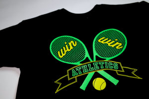 WIN Athletics Tennis Match Tee - Black