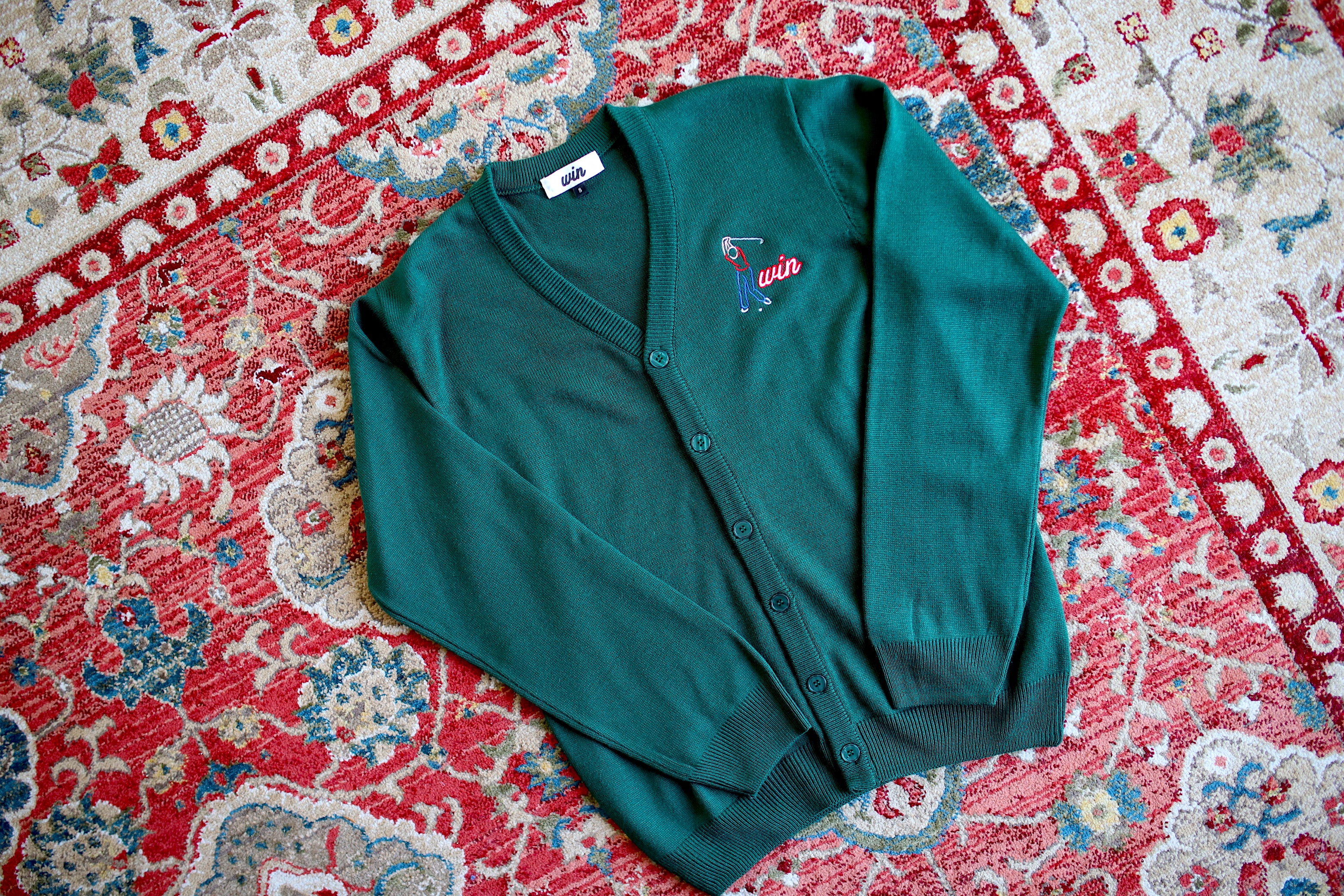 WIN 5 Iron Cardigan Sweater - Forest Green
