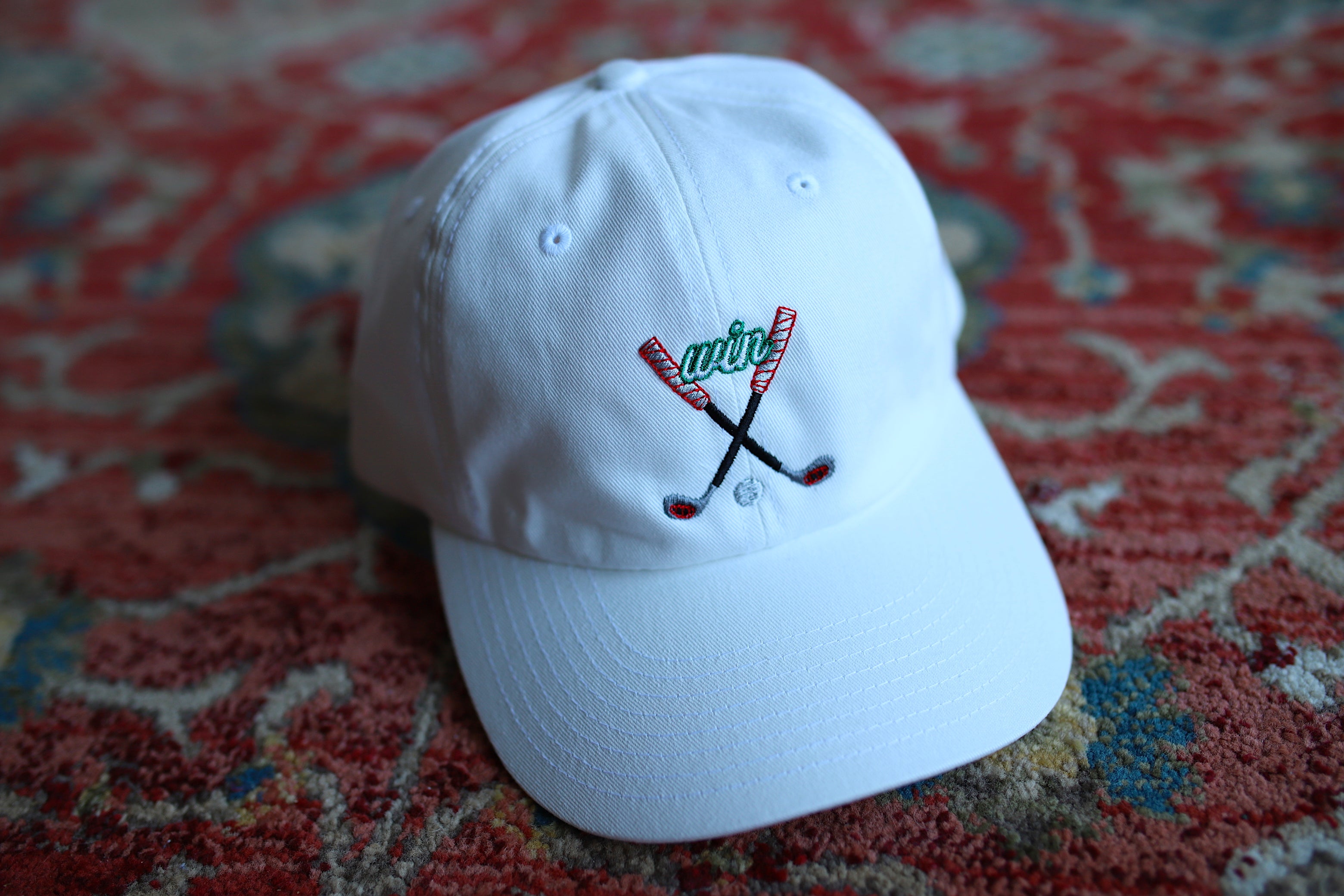 WIN Golf Club Hat - Pure White