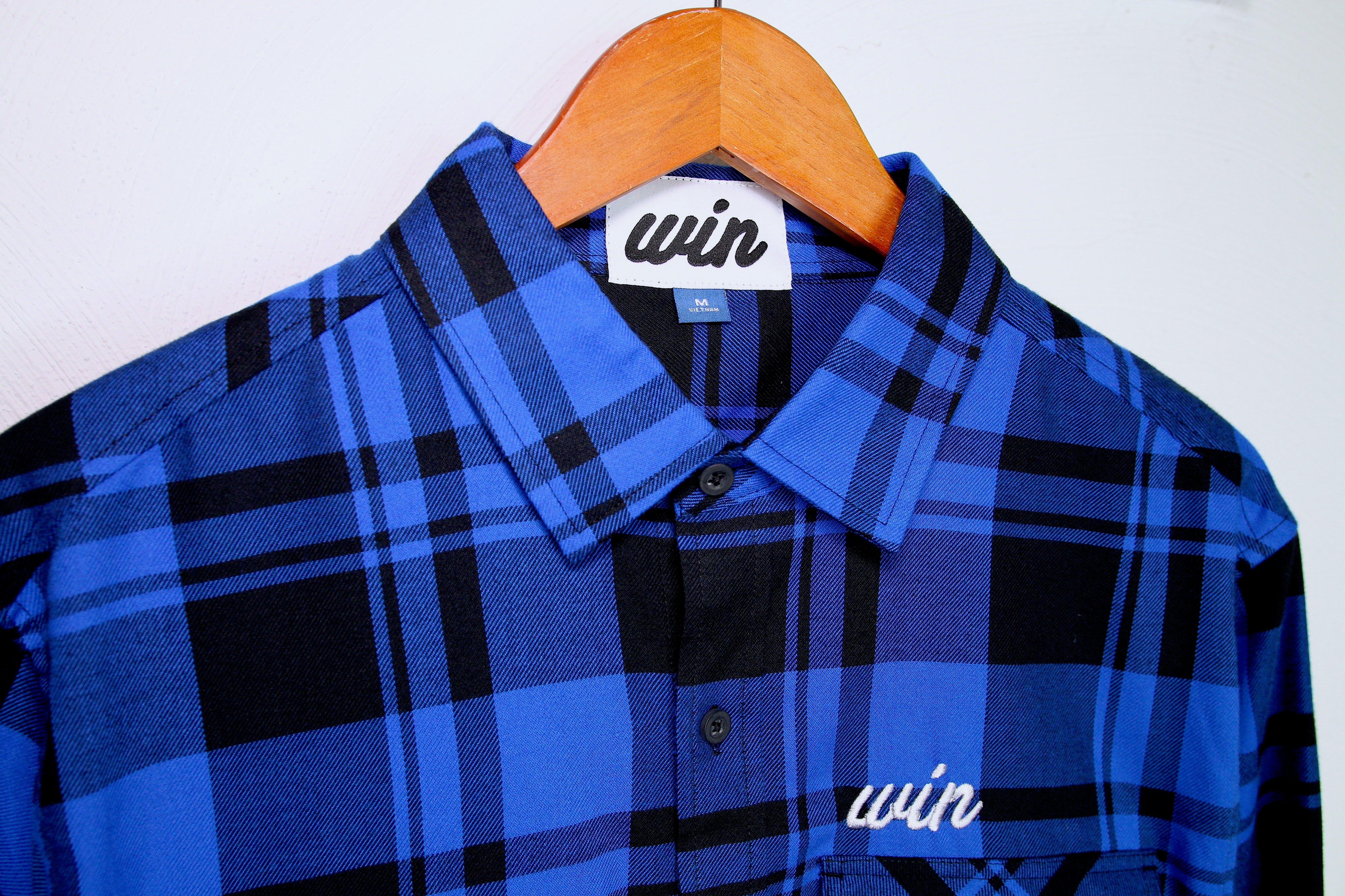 Royal Blue Flannel Button Up